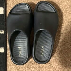 Brand new never worn size 7 black Calia slides.